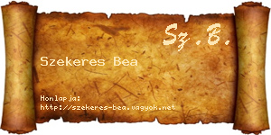 Szekeres Bea névjegykártya